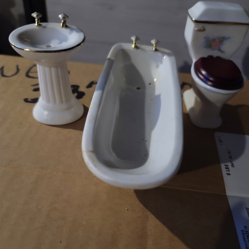 Porcelain Doll house furniture